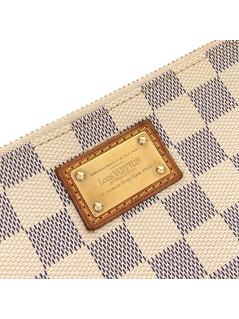 Louis Vuitton Damier Azur Pochette Mirror MM Pouch